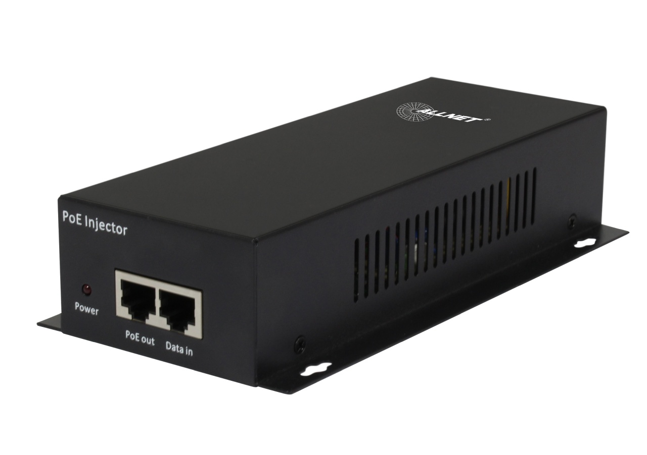 ALLNET PoE Injektor MultiGigabit - PoE bt 90W - 1G/2.5G/5G/10G PoE & PoE bt (15,4W/30W/60W/90W) - Metallgehäuse - Wandmontage - ALL-PI103MG-BT90-10G