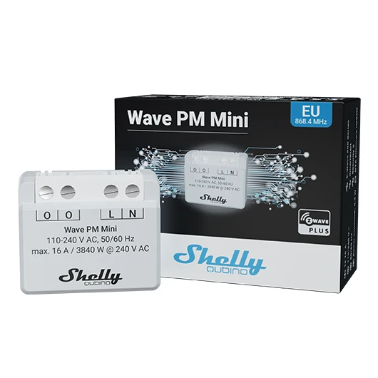Shelly · Unterputz · \"Wave PM Mini\" · Relais · max. A · 1 Kanal · Z-Wave