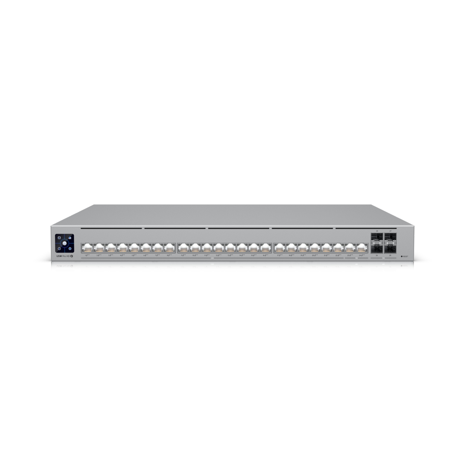 Ubiquiti Switch full managed Layer3 28 Port - 22x 2,5 GbE - 2x 10 GbE - PoE Budget 600W - 24x PoE bt - 4x SFP+ - 19" - UniFi - USW-Pro-HD-24-PoE