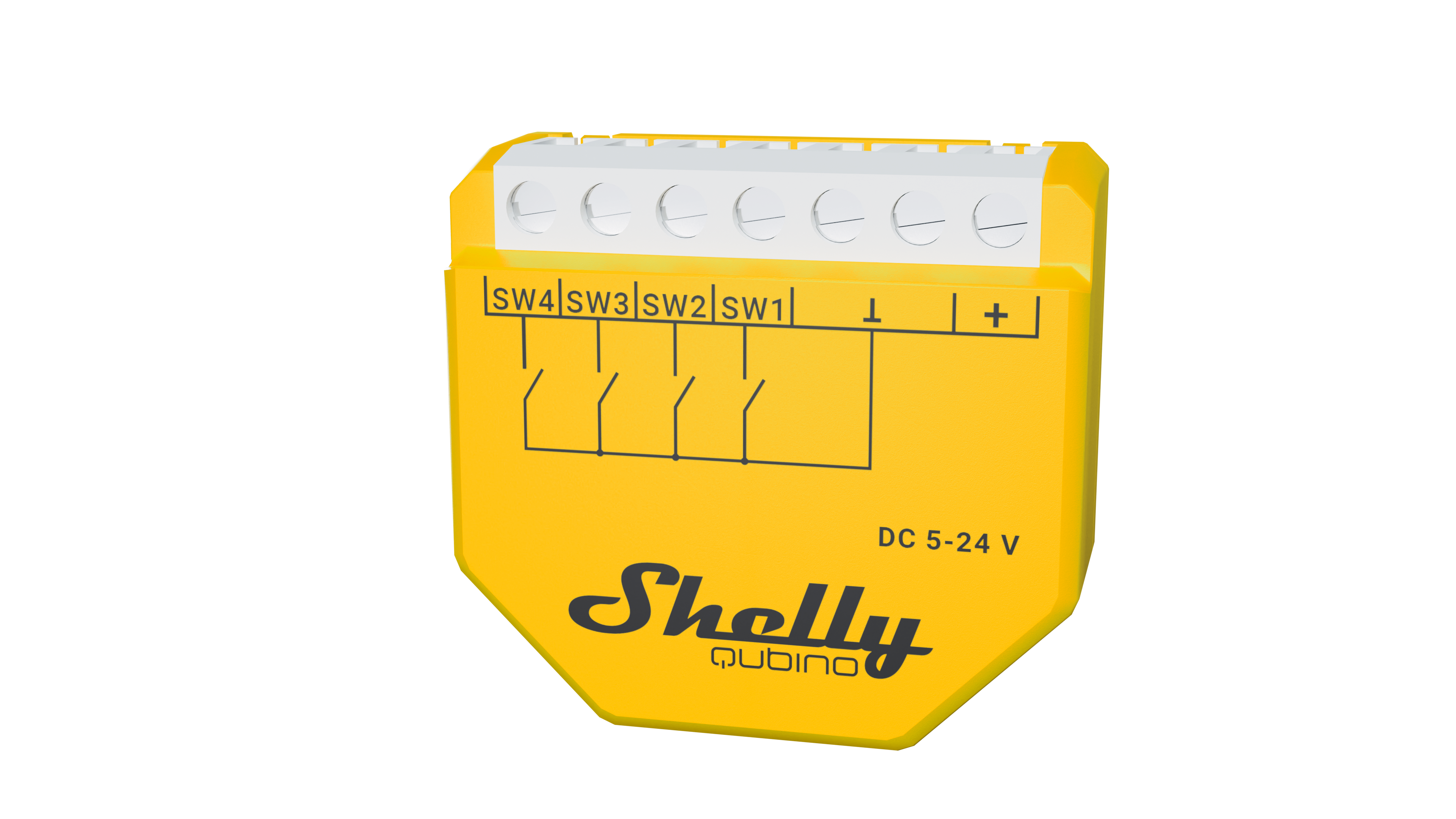 Shelly · Unterputz · \"Wave i4 DC\" · Szenenaktivierer · 12 Aktionen · Z-Wave