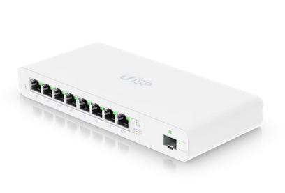 Ubiquiti Switch full managed Layer2 9 Port - 8x GbE - PoE Budget 110W - 8x 27V Passive-PoE - 1x SFP - Desktop - UISP - UISP-S