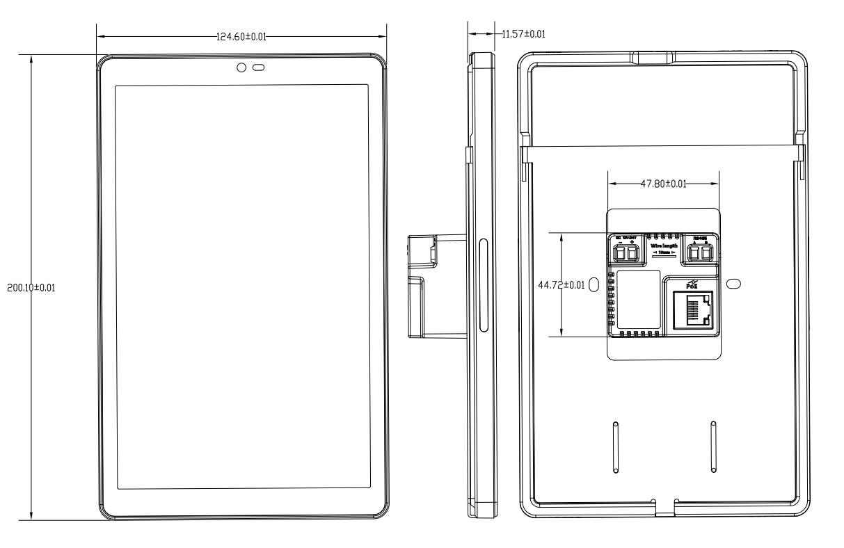 ALLNET Touch Display Tablet 8 Zoll PoE mit 4GB/32GB, RK3576 Android 14, WALL-UP800